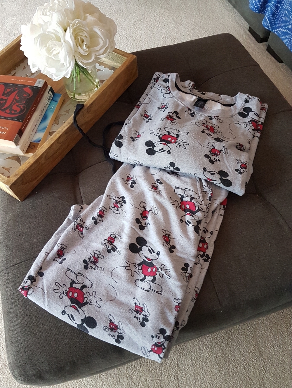 Disney Mickey Mouse Gray Pajama Bottoms - Picture 2 of 15